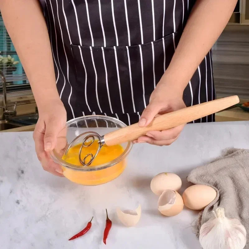 Danish Dough Whisk – Stainless Steel Pastry Blender & Mixer
