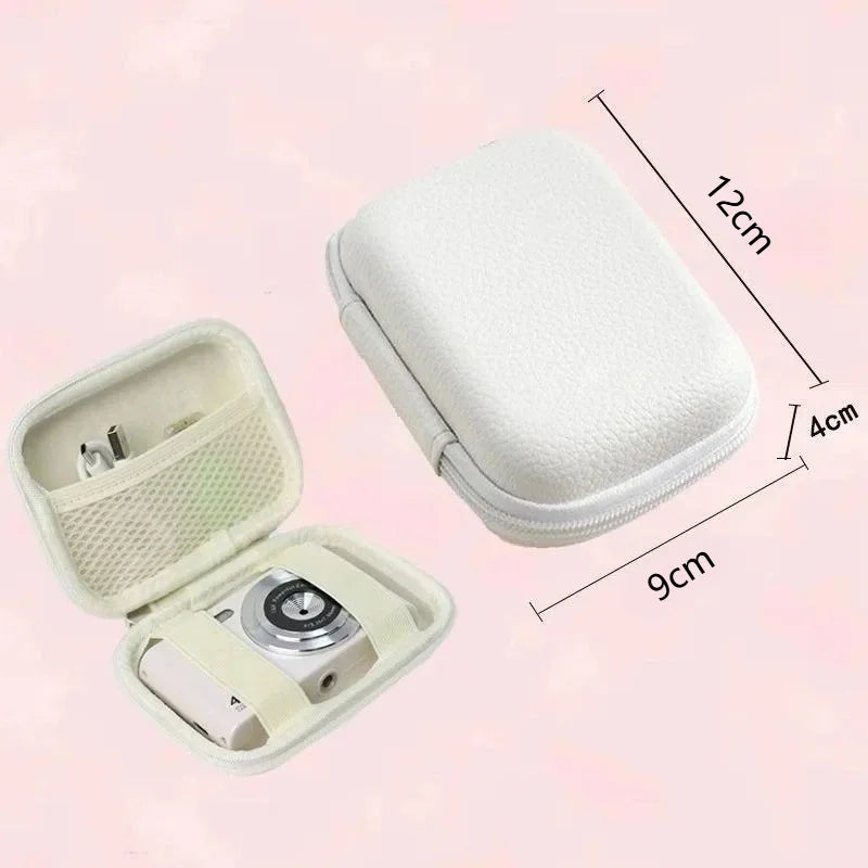 PU Leather Mini Gadget Storage Bag – Cable & Earphone Organizer
