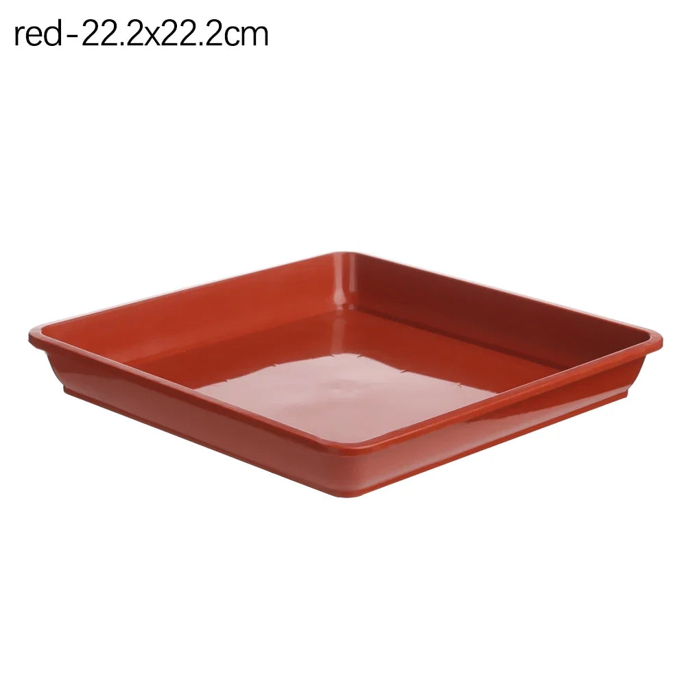 Plastic Heavy Duty Drip Trays Durable Square Plant Saucer Base Flower