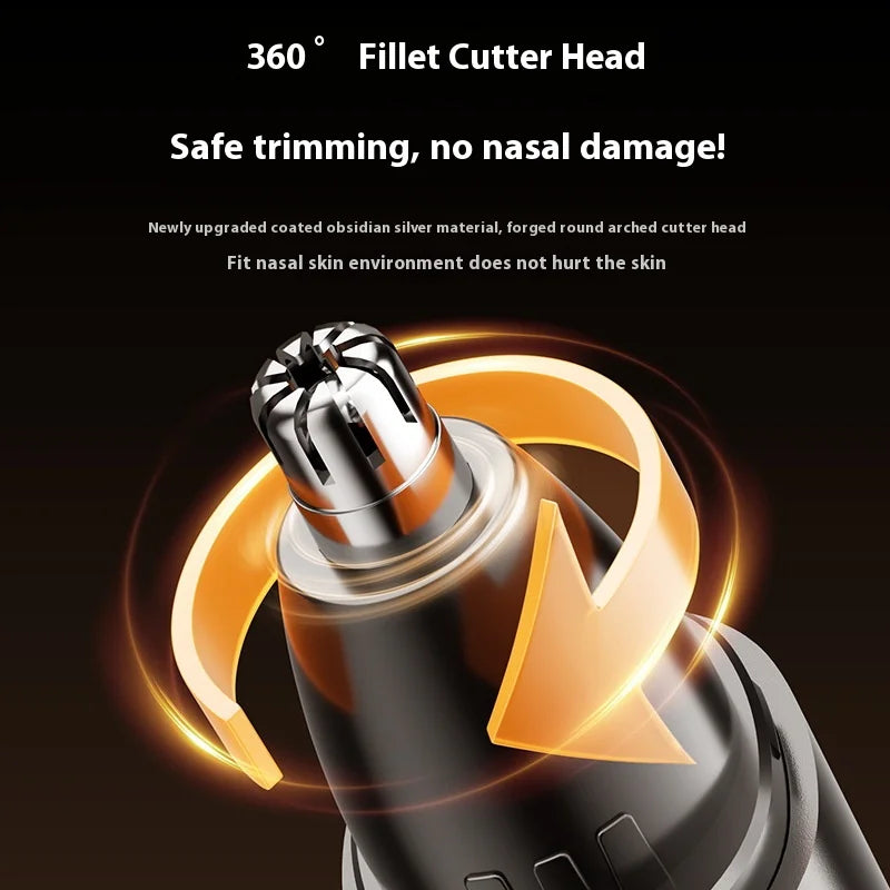 Rechargeable Electric Nose & Ear Hair Trimmer for Men