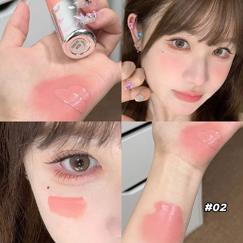 QIBEST Liquid Blush Stick – Waterproof Cheek Tint, Long-Lasting