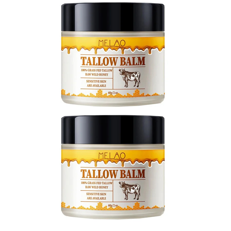 Beef Tallow Paste Skin Care Neck Balm Grass Fed Wild Honey