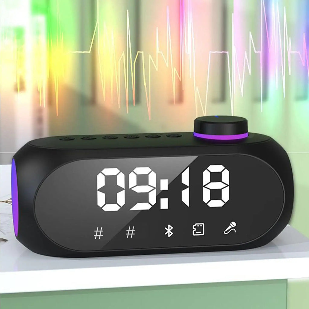 Smart Alarm Clock with Bluetooth Speaker & LED Night Light