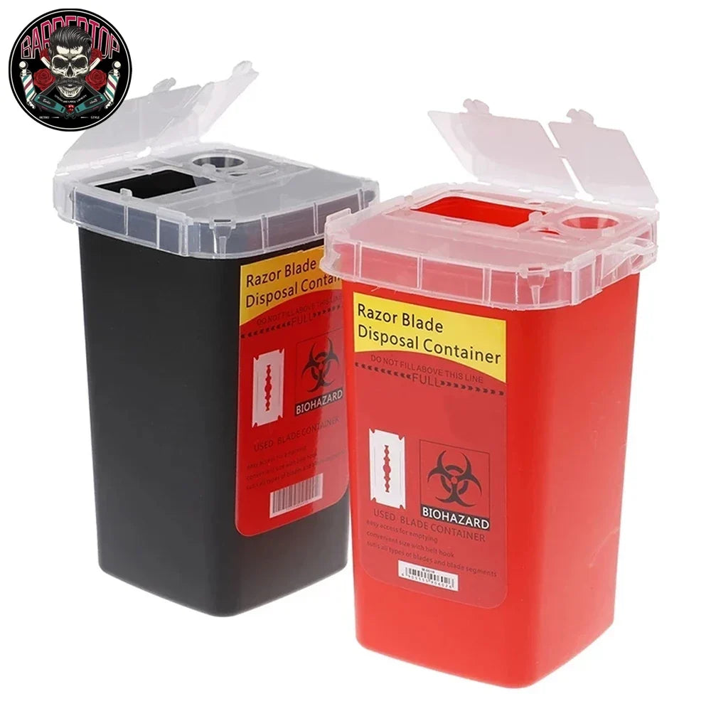 Barber Blade Disposal Box | Safe Razor Blade Recycling Bin