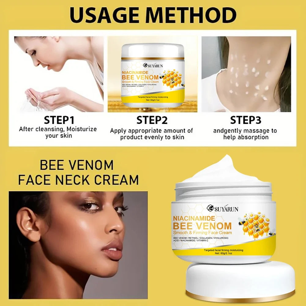 SUYARUN Niacinamide & Bee Venom Face Cream – Brightening Moisturizer