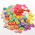 50pcs Colorful Bear Resin Buttons – Sewing, DIY & Scrapbook