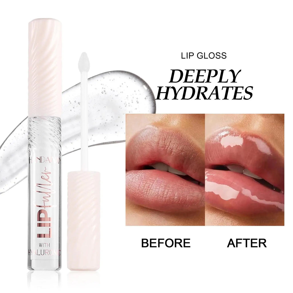 HANDAIYAN 8-Shade Mirror Lip Gloss | Hyaluronic Acid & Pearl