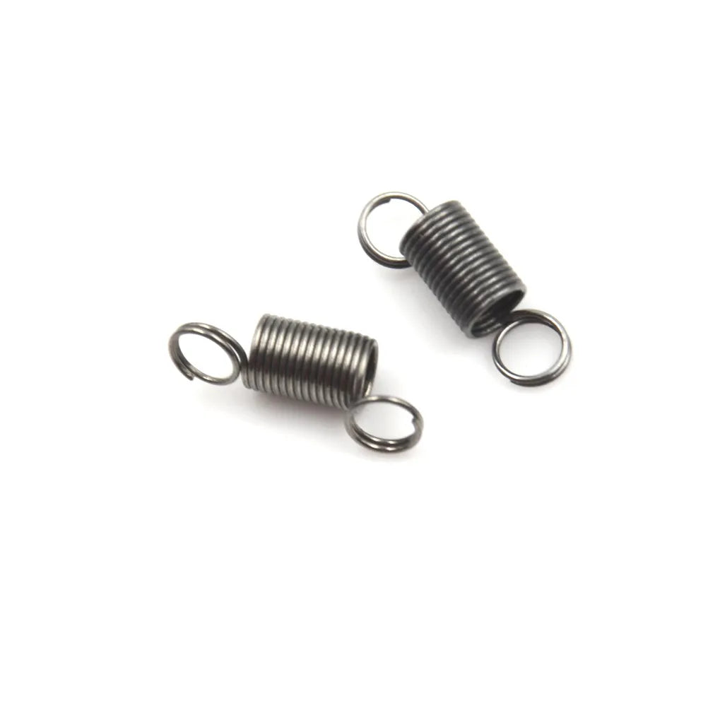 10PCS 15mm Stainless Steel Tension Springs with Hook | DIY