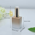Glass Nail Polish Bottles with Brush – 10ml & 15ml Refillable