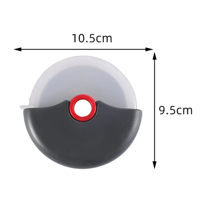 Stainless Steel Pizza Wheel Cutter with Lid – Dough Slicer