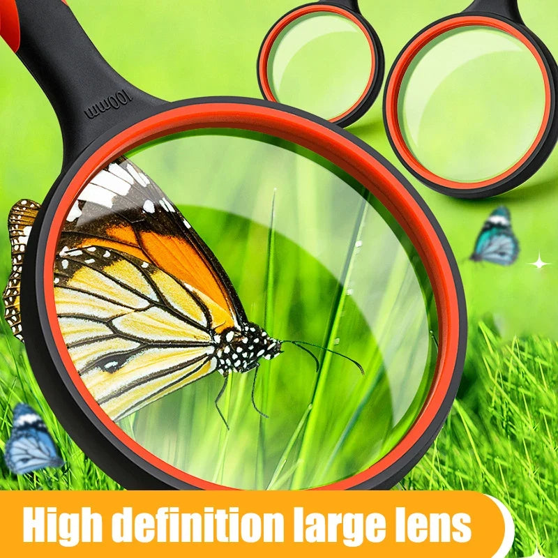 75mm Handheld Magnifying Glass 10x – Kids & Seniors Lens