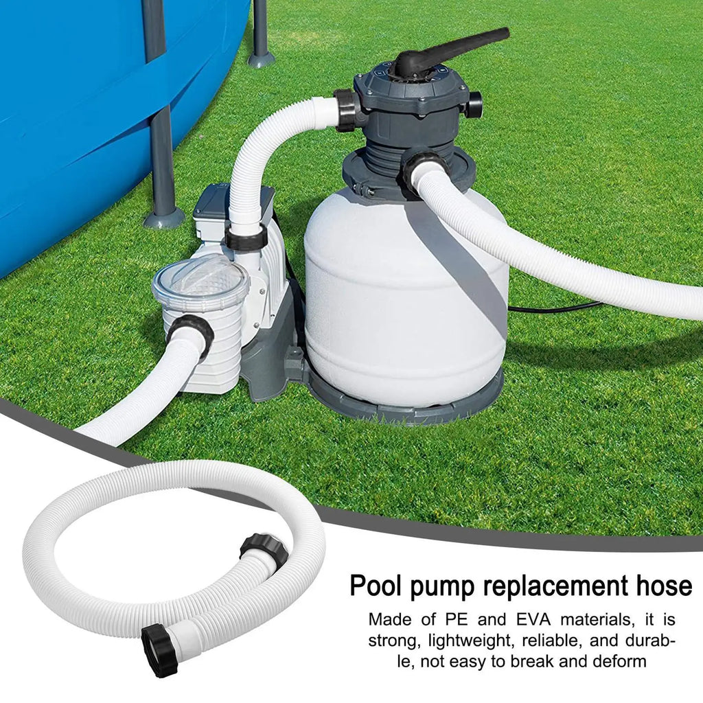 Heavy-Duty Flexible Pool Pump Hose – Quick-Connect Fittings