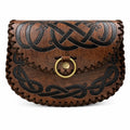 Medieval Leather Belt Pouch Vintage Renaissance Waist Bag Viking