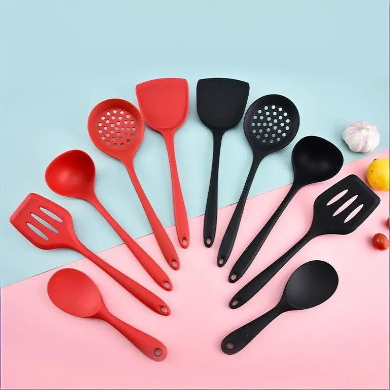 Silicone Kitchen Utensil Food-grade Including Soup Ladle Spatula Rice