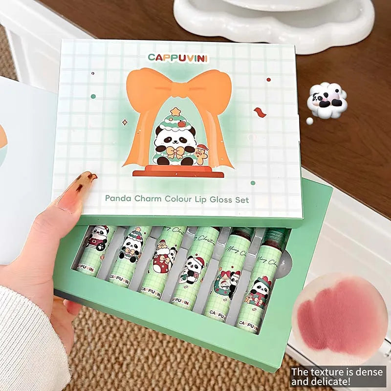 Panda Cute Matte Gloss Lip Natural Makeup Long-lasting Non-sticky