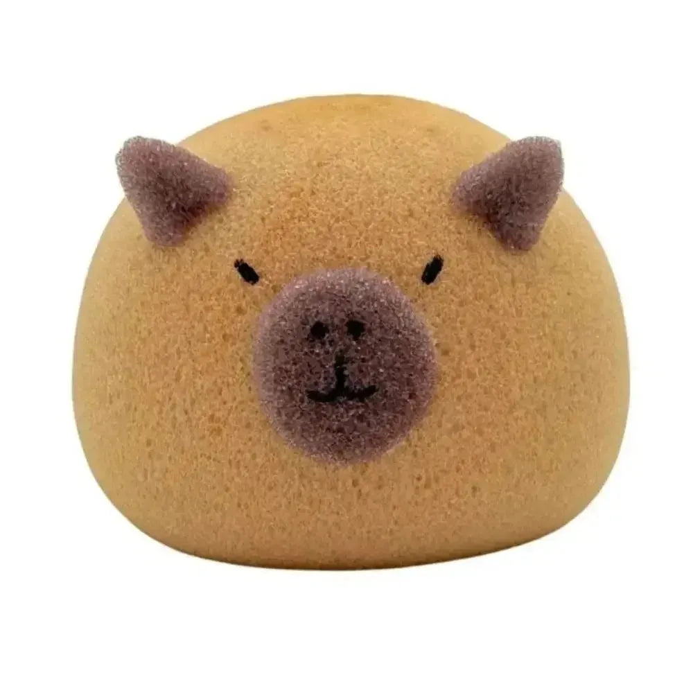 Capybara Bath Sponge – Cartoon Animal Body Scrubber for Kids
