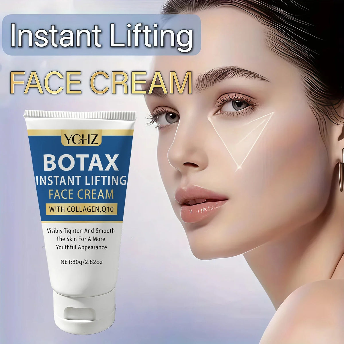 Instant Facial Lifting Cream with Collagen – Firms & Smooths