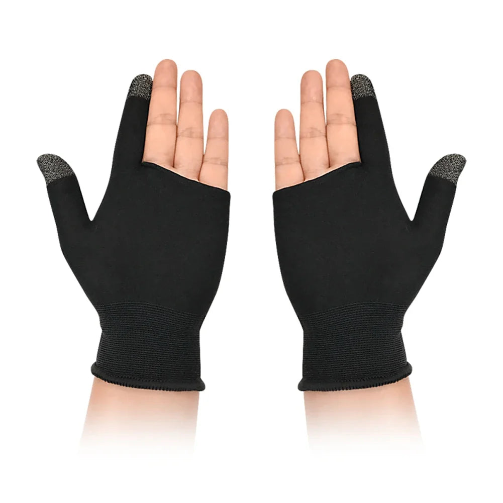 1 Pair Palm Fingertip Gloves Anti-slip Gaming Finger Sleeve
