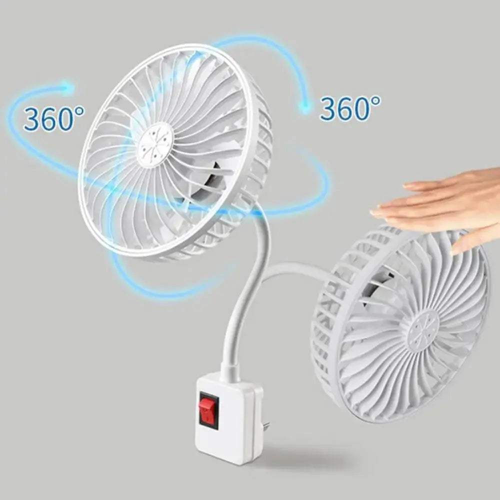 360° Rotatable Wall Socket Fan – Low Noise, Energy Saving