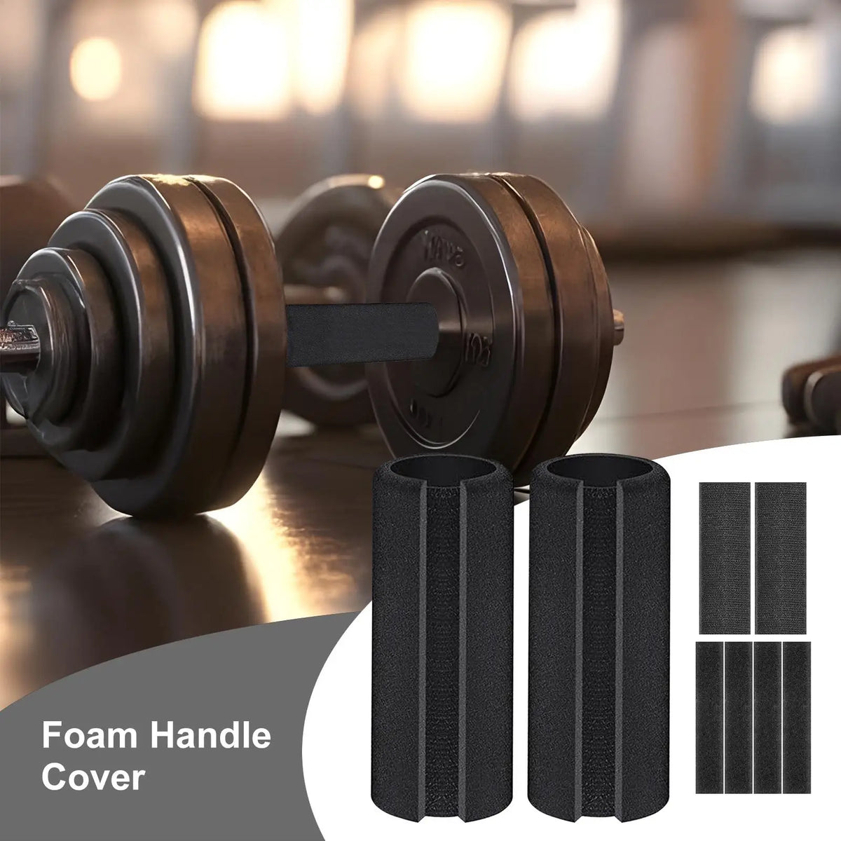 Foam Handle Grip Tube Covers – 2pc Ergonomic Handlebar Wrap