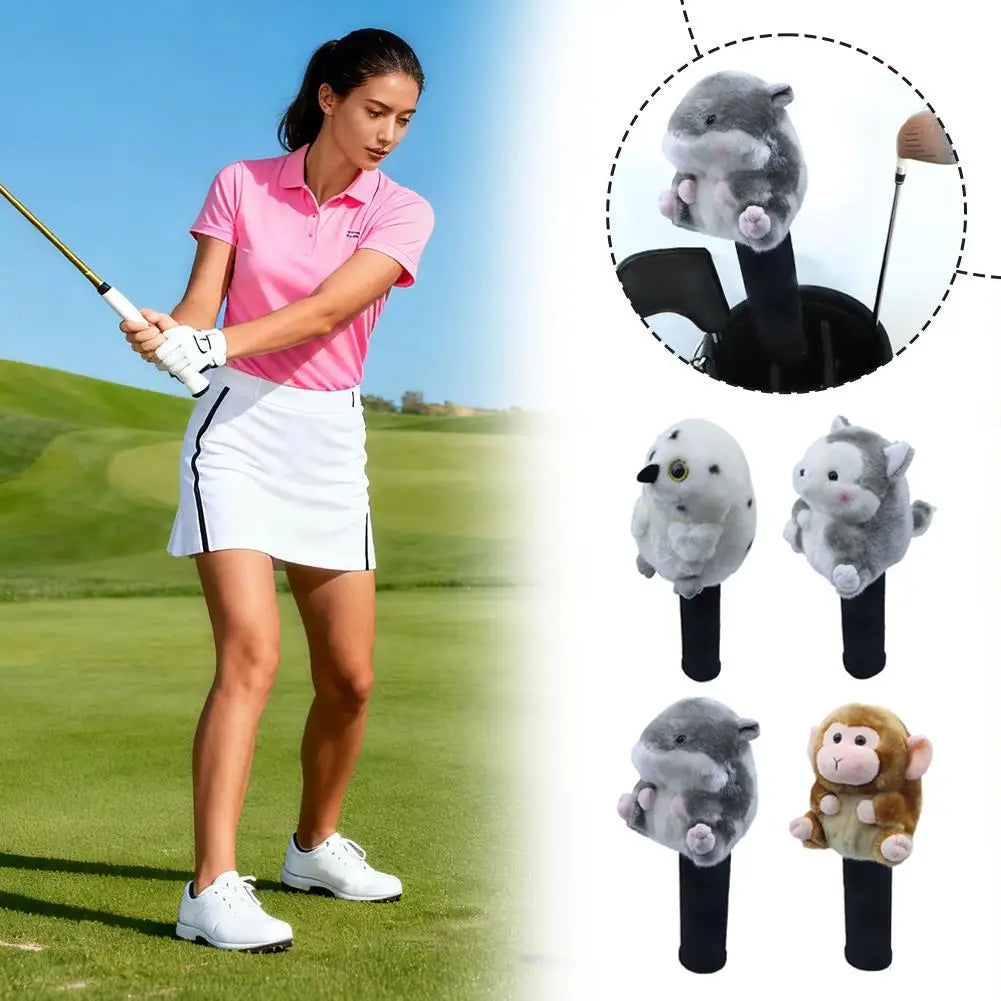 Animal Golf Headcovers for Fairway #3 #5 Woods – Cute Plush Cover