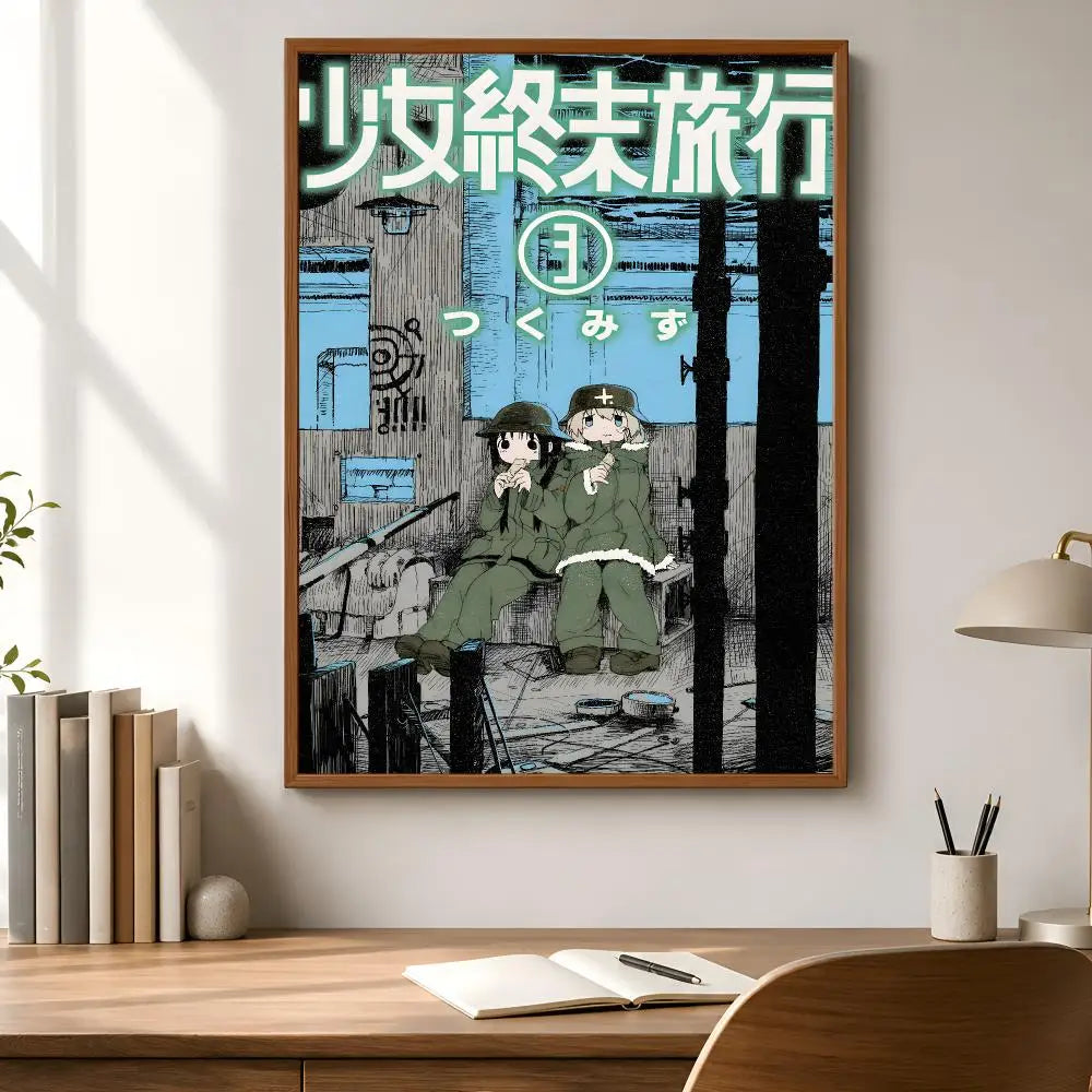 Girls Last Tour Anime Poster – Waterproof Self-Adhesive Wall Art