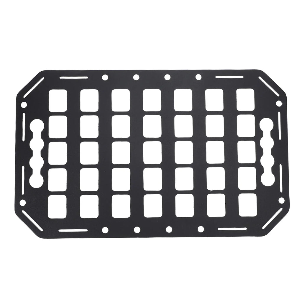 Aluminum MOLLE Panel Rack L-Track Compatible | Truck Bed Organizer