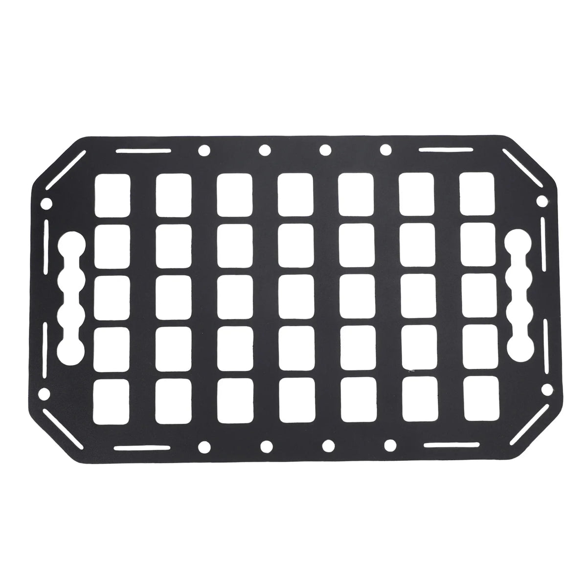 Aluminum MOLLE Panel Rack L-Track Compatible | Truck Bed Organizer