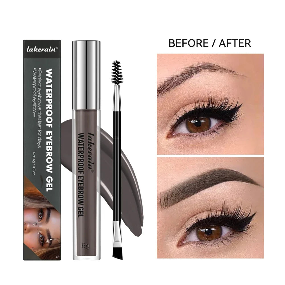 Lakerain Waterproof Eyebrow Gel – Tinted Long-Lasting Brow Makeup