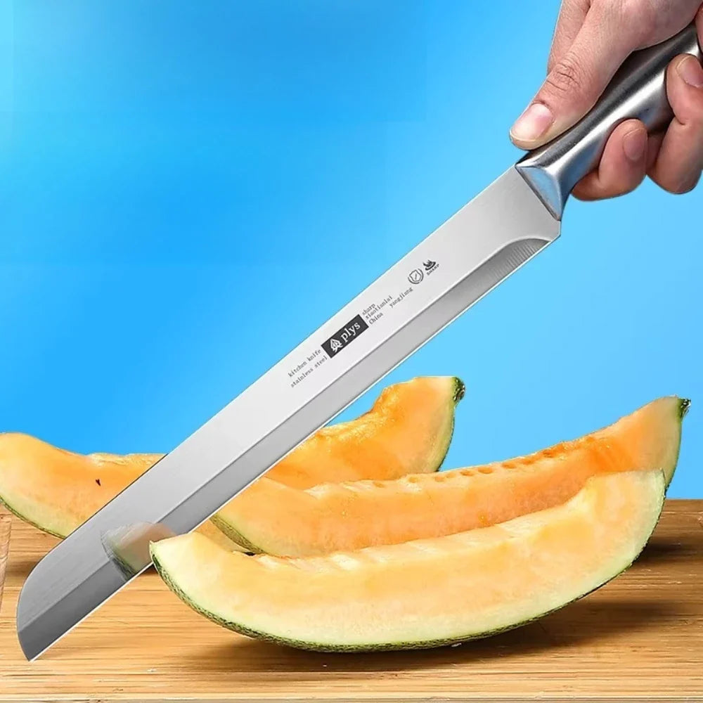 PLYS All-Steel Watermelon Knife – Sharp 21cm Fruit Cleaver