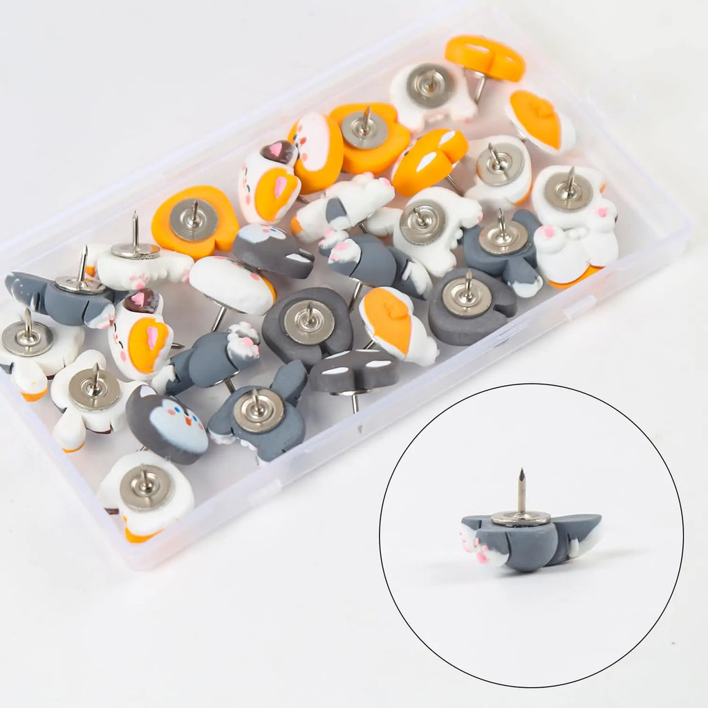 Bview Art 20 Dog Cat Push Pins Cute Decorative Animal Thumb Tacks
