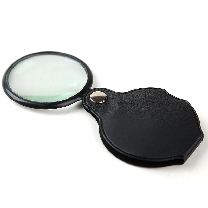 Mini 5X Folding Magnifying Glass – Portable Hand Loupe