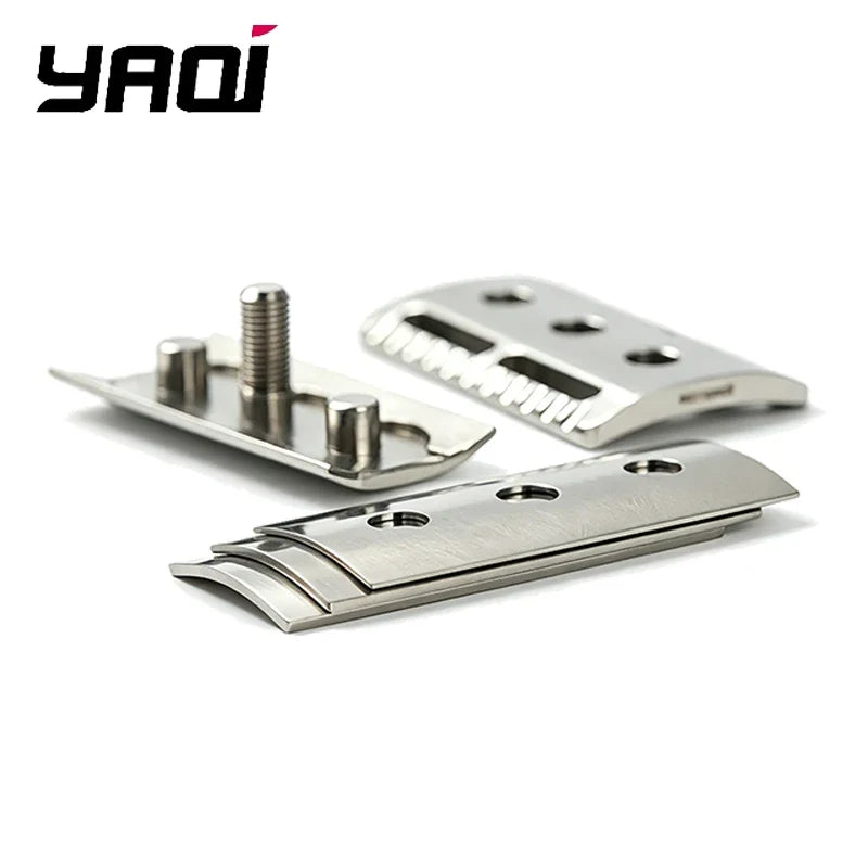 YAQI Trifecta Adjustable 316 SS Safety Razor Head – 3 Blade Gaps
