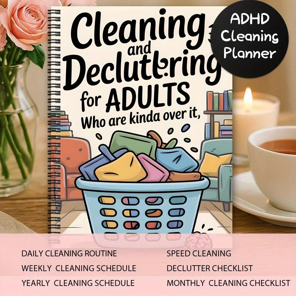 Household Cleaning Schedule Spiral Notebook | Daily & Weekly Planner