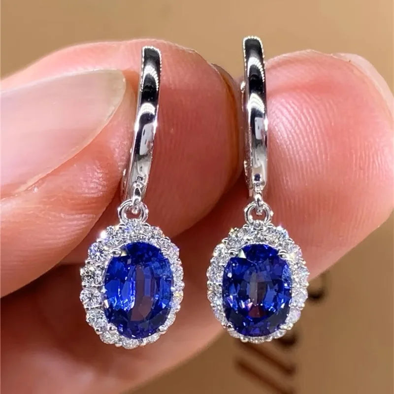 Huitan Cubic Zirconia Drop Earrings – Geometric Fashion Jewelry