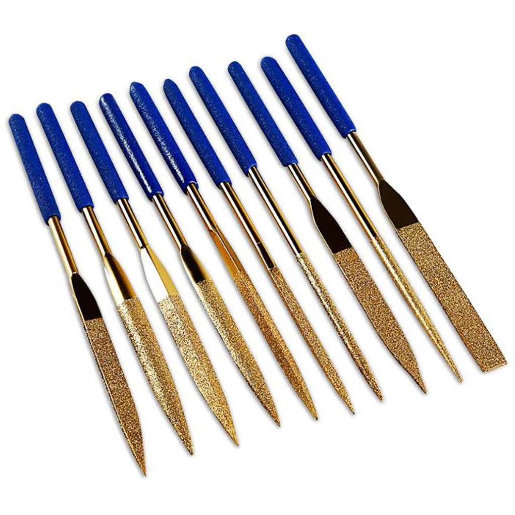 10-Piece Emery Needle File Set – Metal, Wood & Jewelry Files