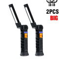 COB LED Work Light Flashlight – USB Rechargeable Magnetic Torch