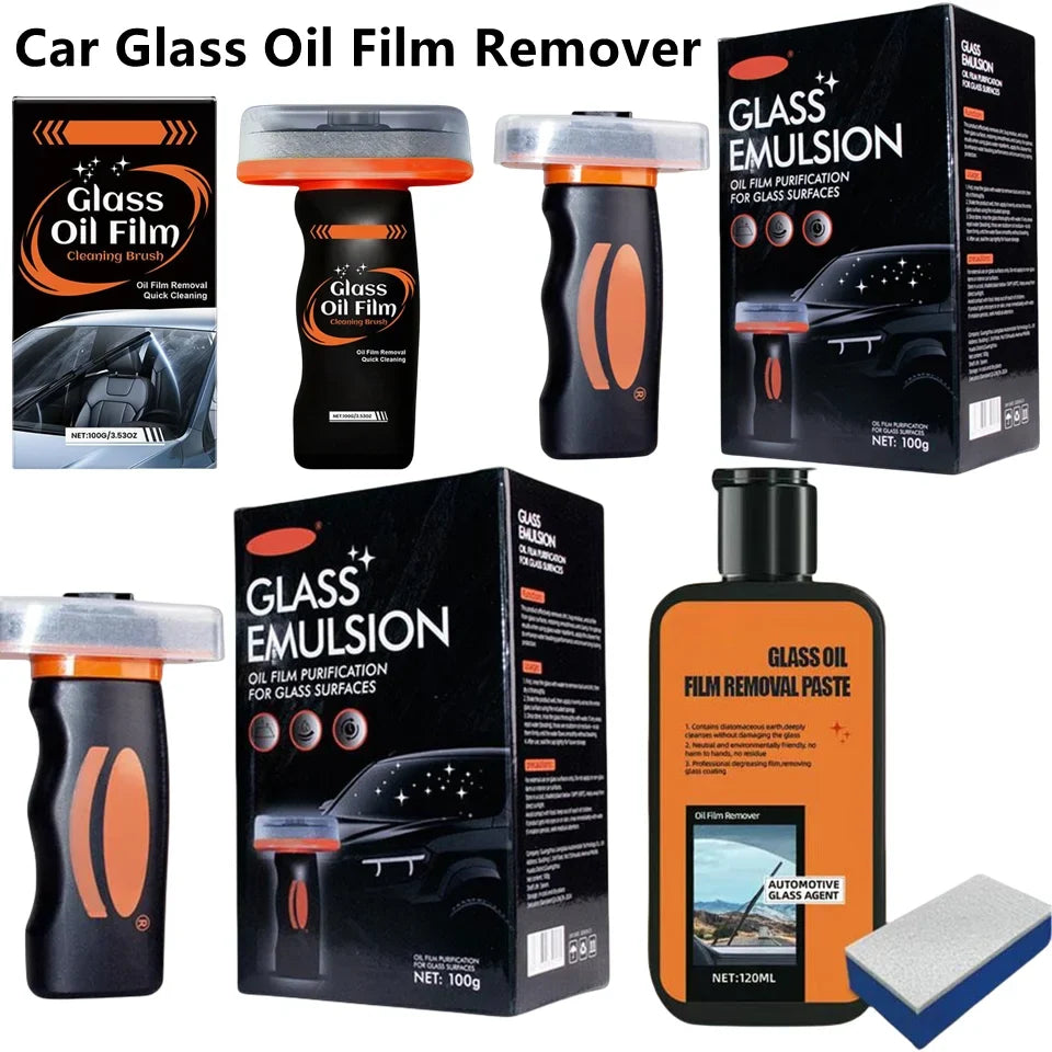 Car Glass Cleaner Brush – Oil Film & Watermark Remover