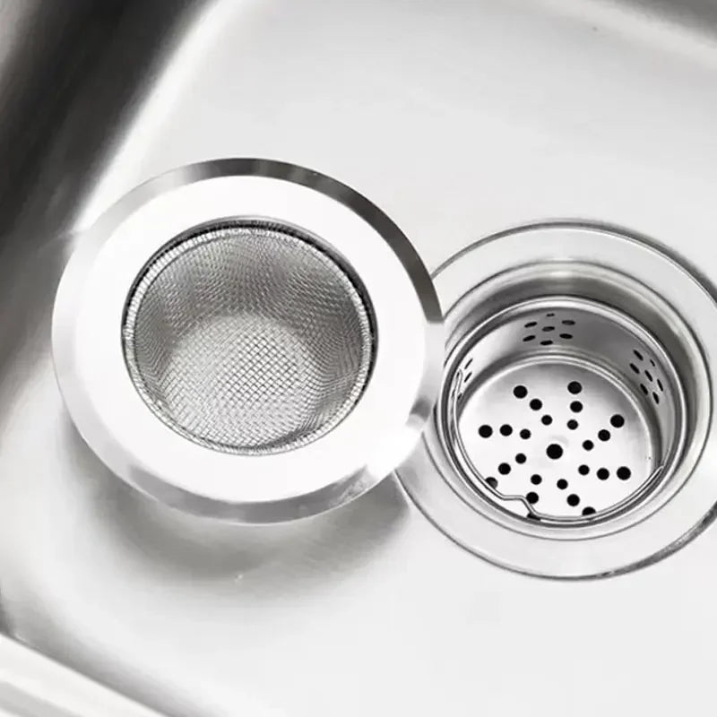 Stainless Steel Sink Strainer – Hair & Food Drain Catcher