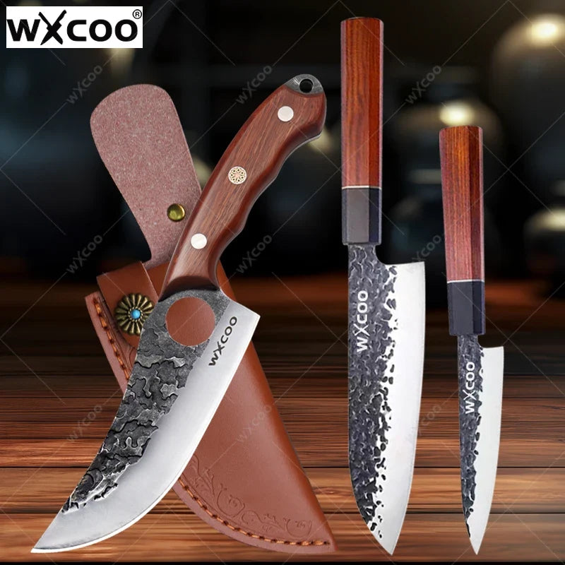 WXCOO Hand-Forged Japanese Chef's Knife – Multipurpose 14.5"