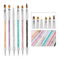 6-Piece UV Gel Nail Art Brush Set – Liner & Acrylic Pens