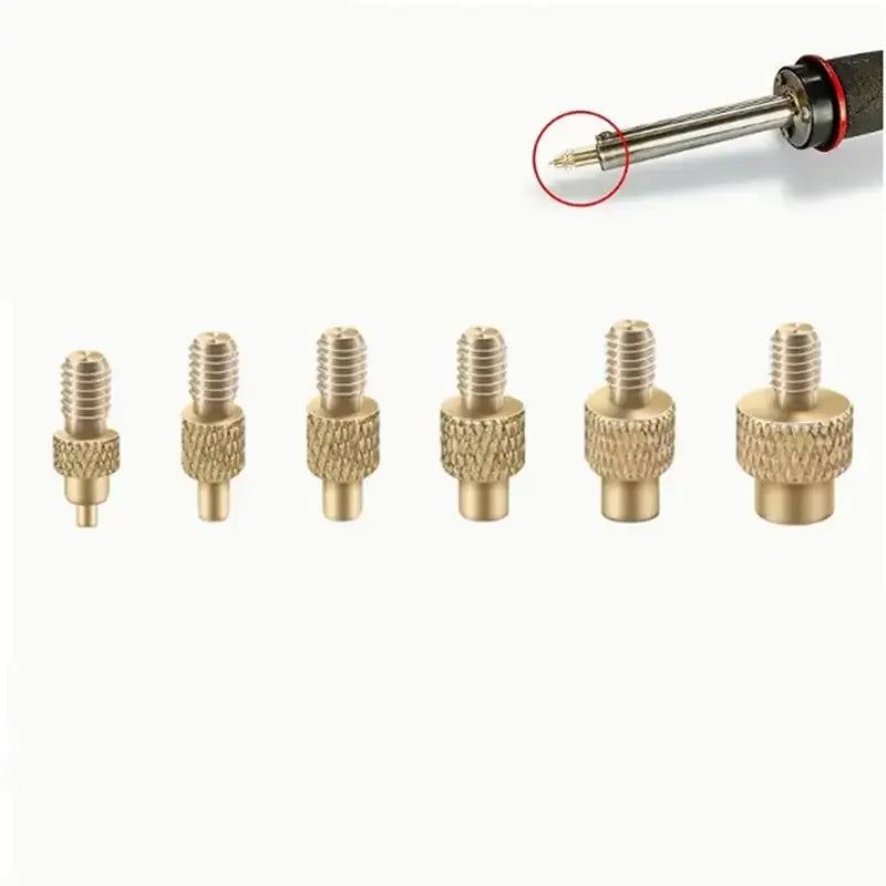 7 9 Heat Insert Nut Iron Tip M2 M3 M4 M5 M6 M8 Brass Thread Embedded