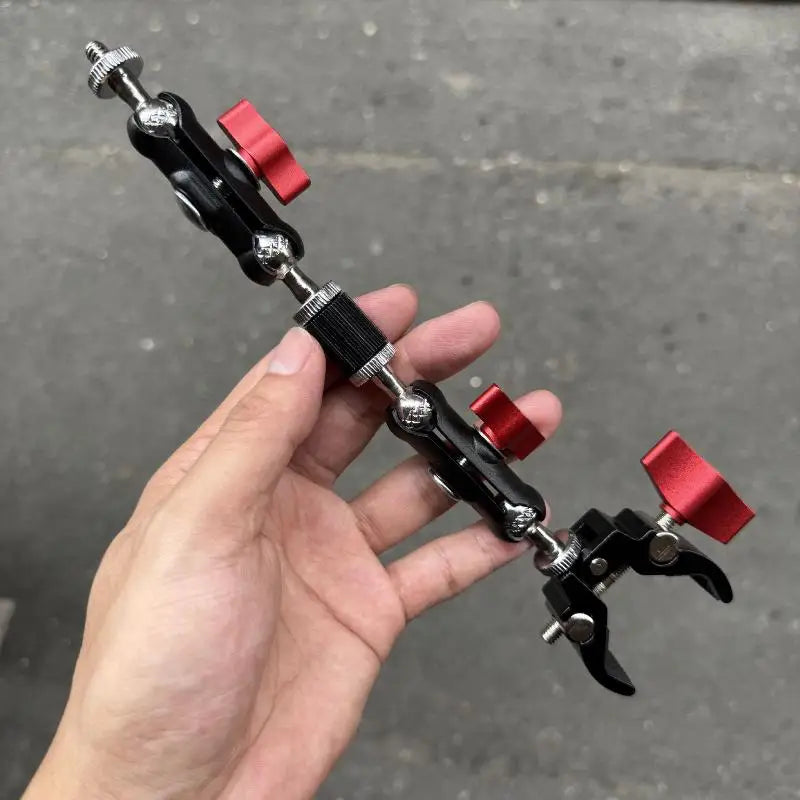Photography Accessories Camera Metal Clamp Double Ball Head Magic Arm