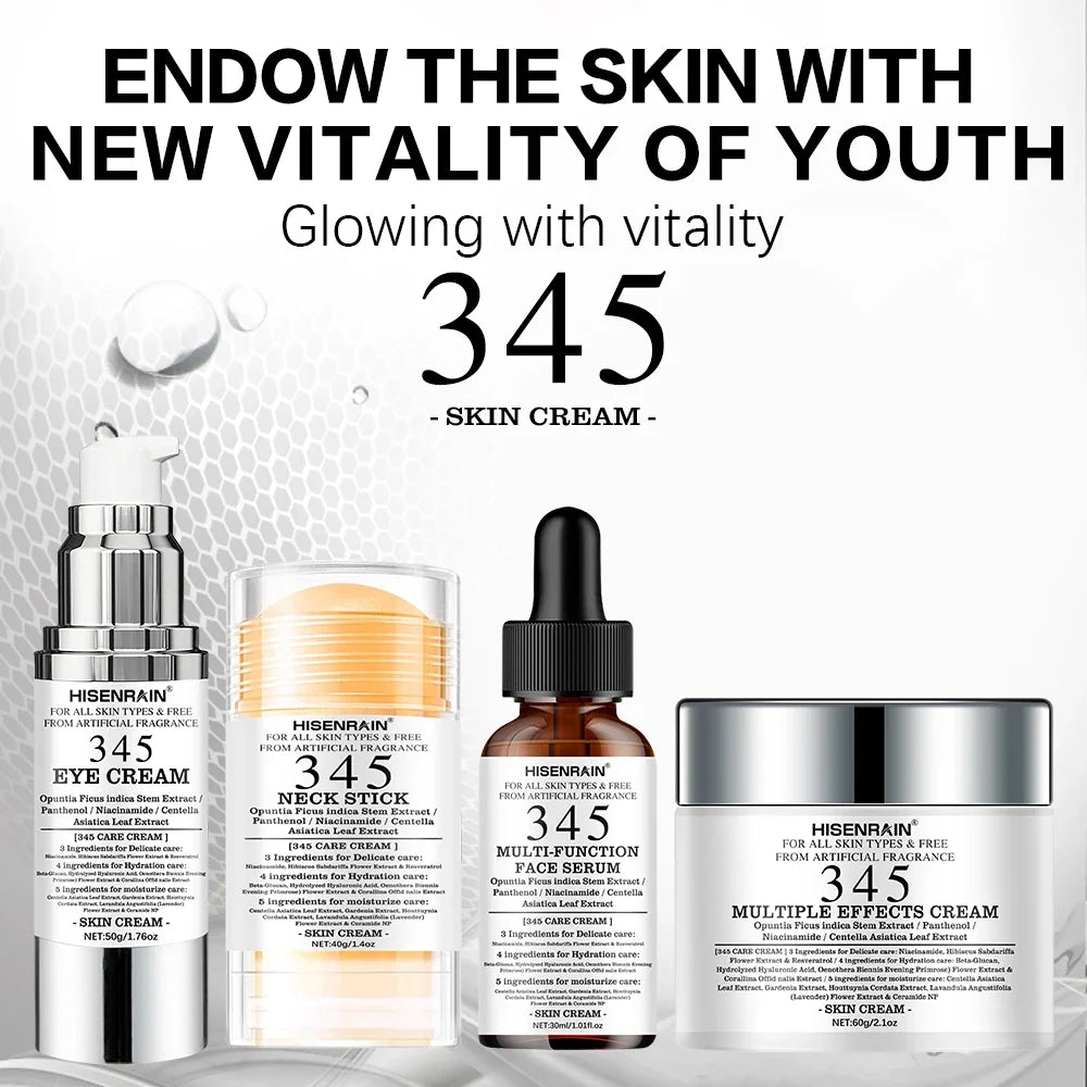 SUYARUN 4-in-1 Travel Skincare Kit – Face, Eye, Neck & Serum Set