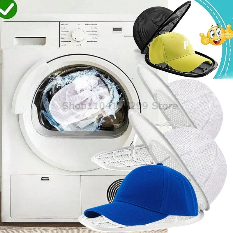 Baseball Cap Washer Laundry Bag – Anti-Deformation Hat Frame