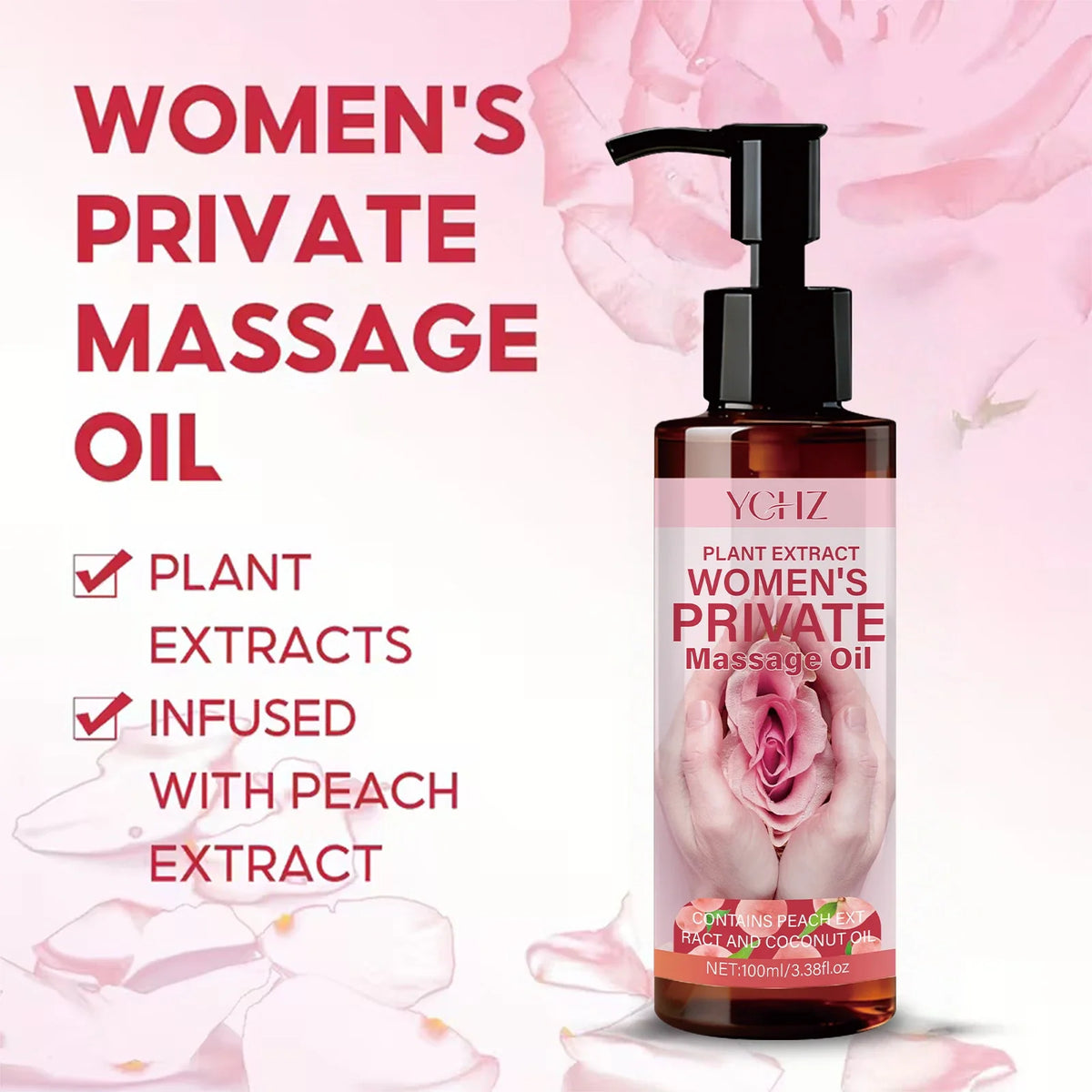 Women's Coconut Massage Oil – Moisturizing & Mood-Enhancing