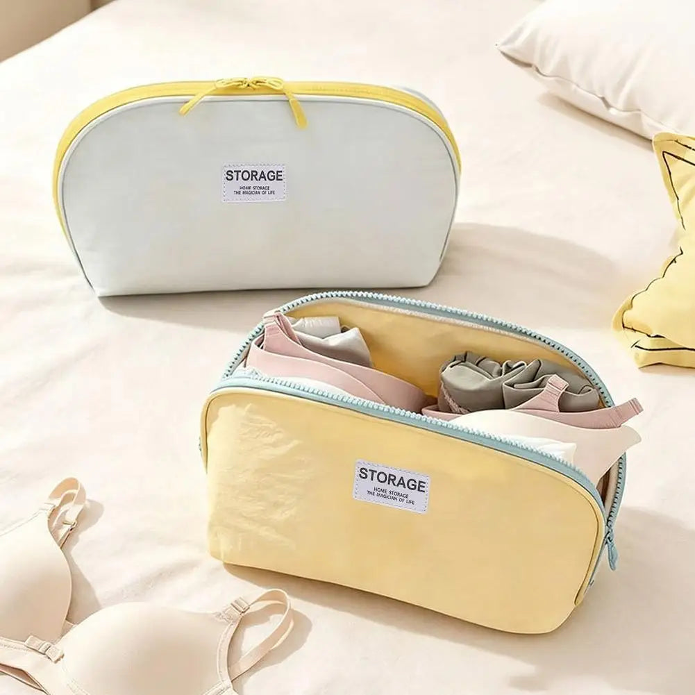 Travel Underwear & Sock Organizer Bag – Soft Fabric Pouch