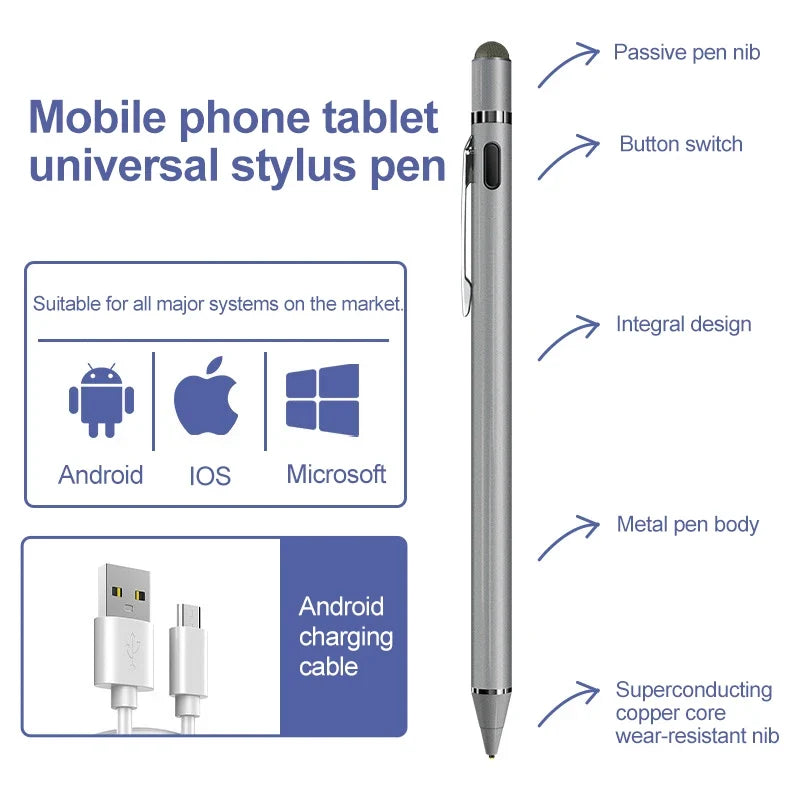 Touch Pencil Cell Phone Accessories Stylus Android Universal
