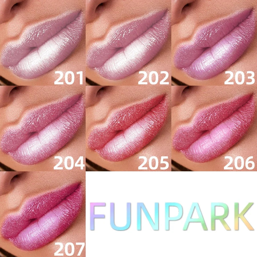 FUNPARK Metallic Glitter Lipstick – 7 Shades | Hydrating Finish