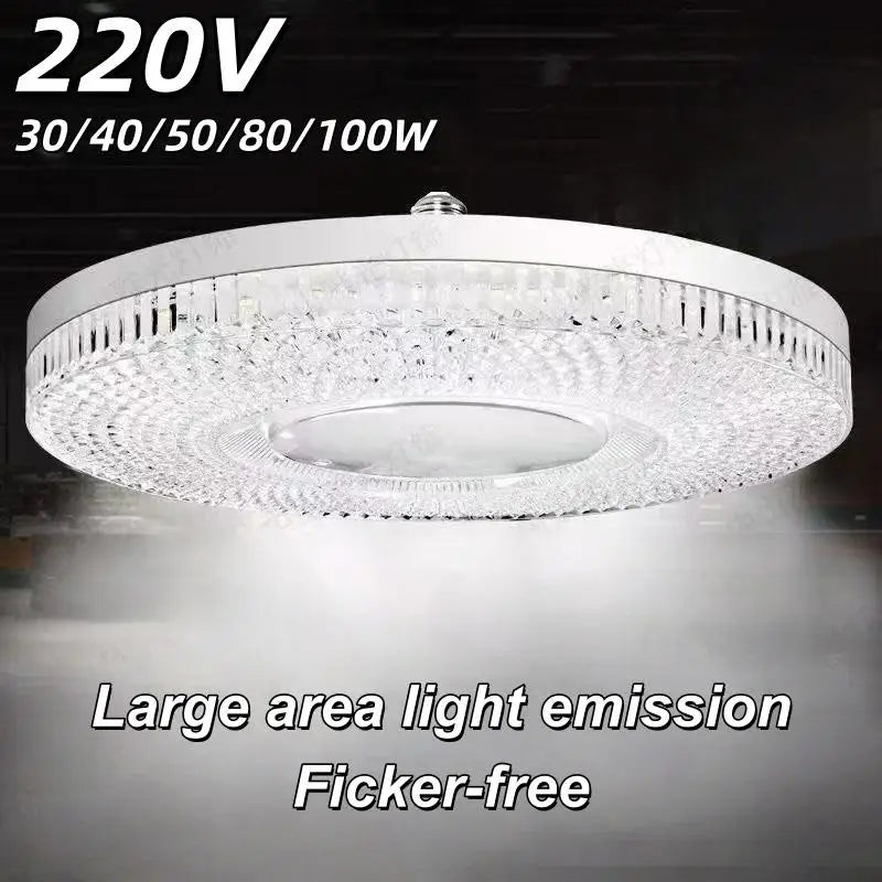 E27 LED Crystal UFO Bulb – Ultra-Bright Energy-Saving Light